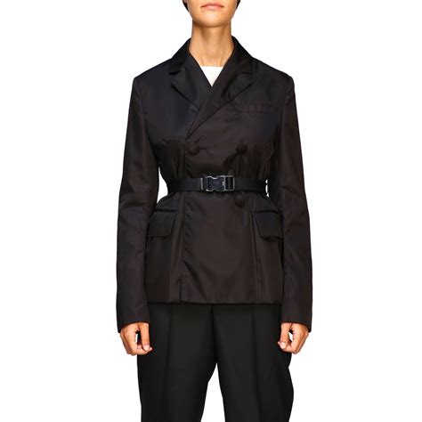 prada racer jacket|prada women's double breasted jackets.